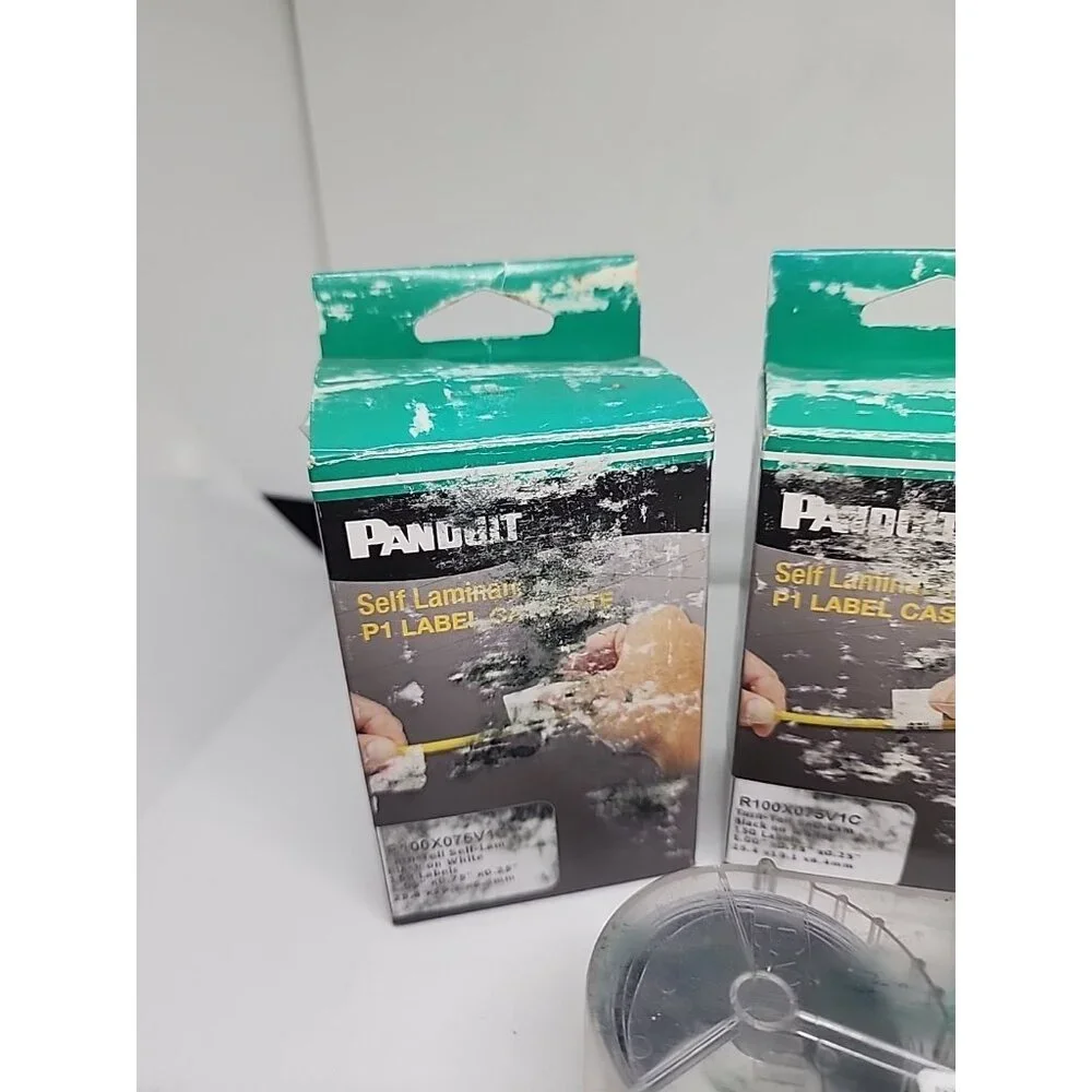 4) Panduit R100X075V1C P1 Cassette Continuous Tape Vinyl 1.0